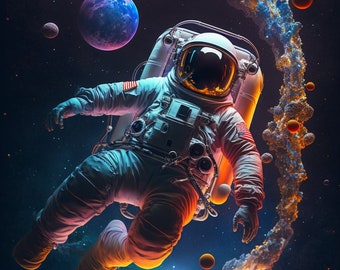 Space Digital Art Astronaut