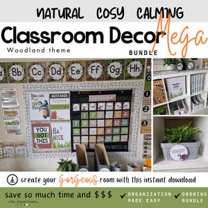 Woodland Classroom Decor MEGA Bundle Nature Theme Classroom
