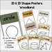 Woodland Shape Posters 2D Shape Posters With Properties 3D Shape ...