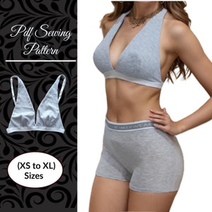 Sports top PDF Pattern  | Sizes (XS to XL) | Reversible Seamless Swimsuit | Activewear Top Pattern  | Download Instant