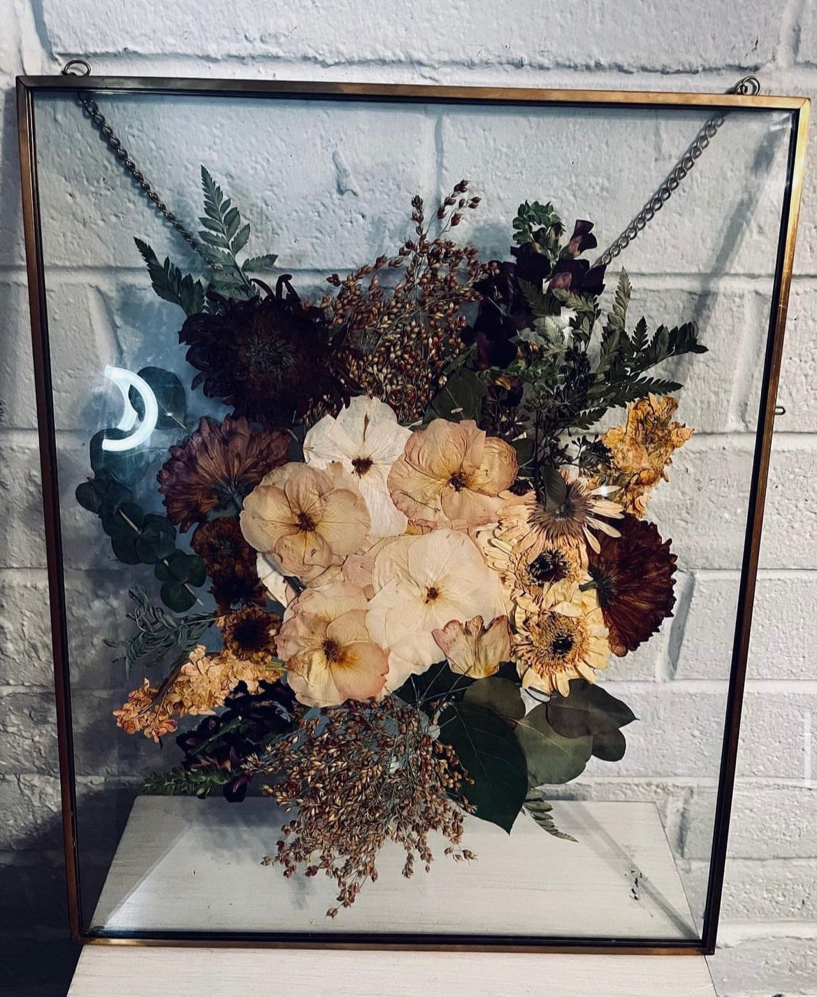 Pressed Flower Bouquet Frame Etsy