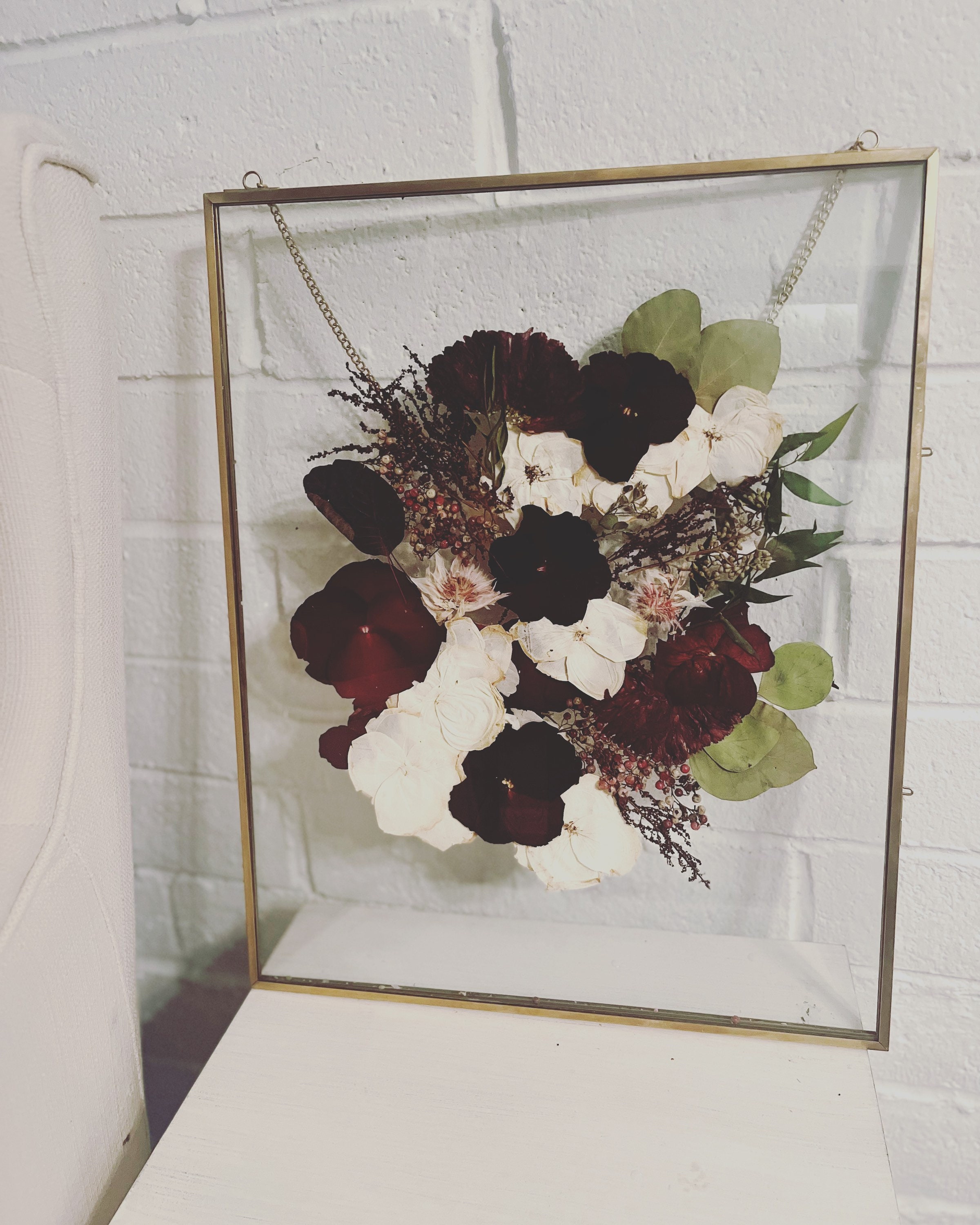 Pressed Flower Bouquet Frame Etsy