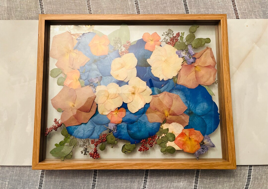 Pressed Flower Bouquet Frame Etsy