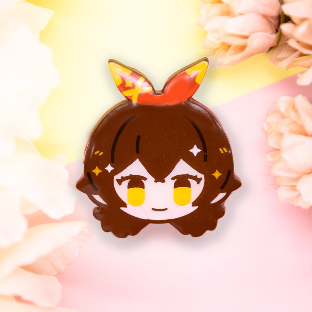 Amber Enamel Pin – Chibi Anime Outrider Scout Pin - Etsy