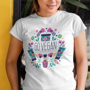Go Vegan! Cruelty Free Tshirt, Animal-friendly clothing, Eco-friendly fashion, Vegan activism, Trending Design Tee