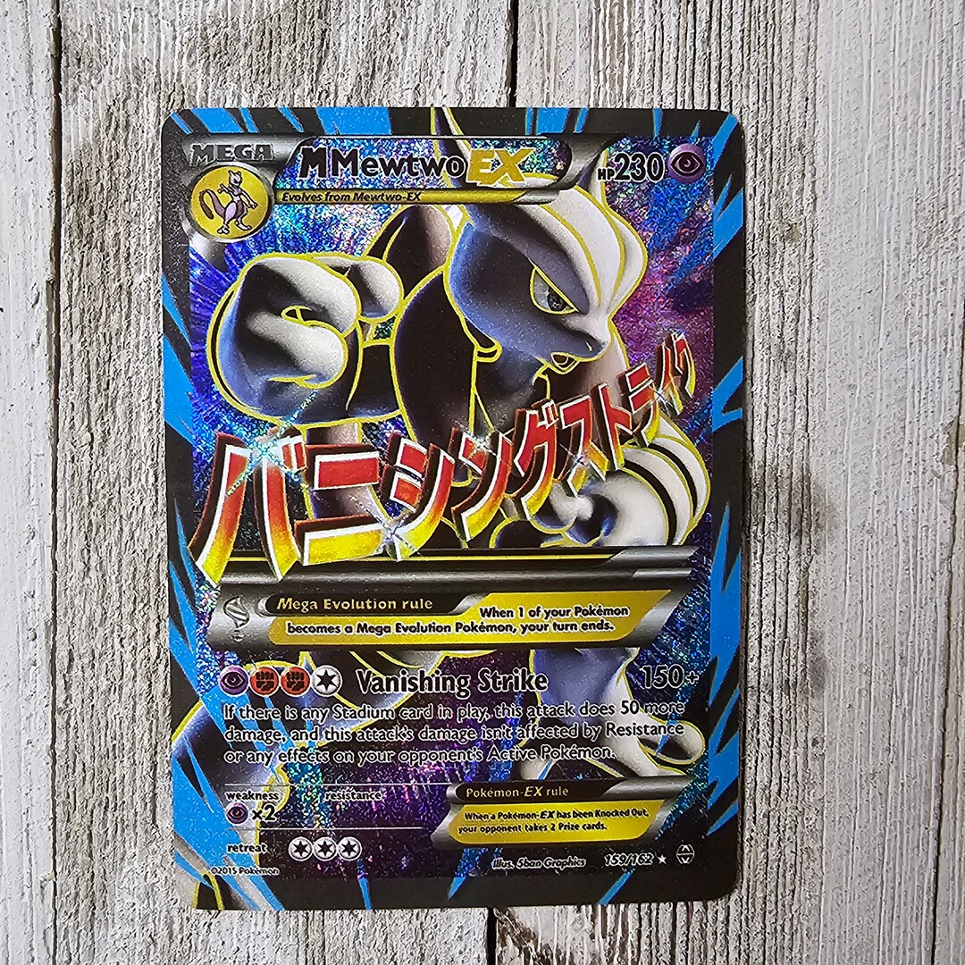 Mega Mewtwo EX Breakthrough Full Art Handmade Holographic - Etsy