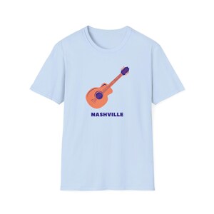 Nashville T-Shirt, Nashville Tee, Music City, Tennessee Tee, Nashville Graphic Shirt, Nashville guitar tshirt image 8