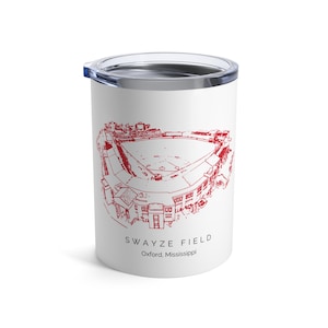 Ole Miss baseball, Personalized Chill Drink Tumbler, University of Mississippi Swayze Field 10 oz drink tumbler