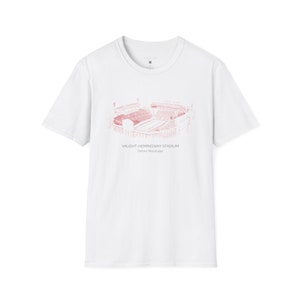 Ole Miss football stadium tee, Unisex Softstyle T-Shirt, Vaught-Hemingway stadium, University of Mississippi, Oxford Mississippi