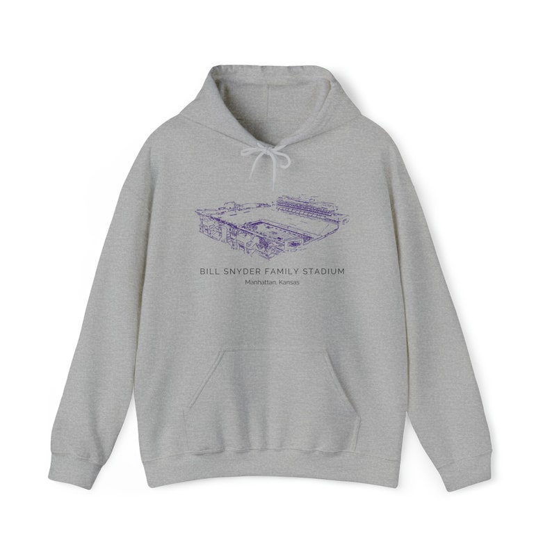 Kansas State Wildcat football, Unisex Heavy Blend™ Hooded Sweatshirt, Bill Snyder stadium, KSU stadium, EMAW image 9