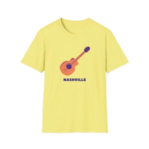 Nashville T-Shirt, Nashville Tee, Music City, Tennessee Tee, Nashville Graphic Shirt, Nashville guitar tshirt image 4