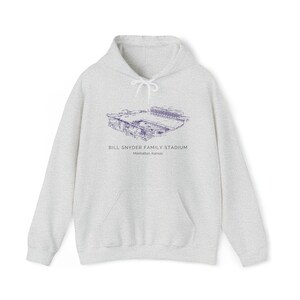 Kansas State Wildcat football, Unisex Heavy Blend™ Hooded Sweatshirt, Bill Snyder stadium, KSU stadium, EMAW image 1