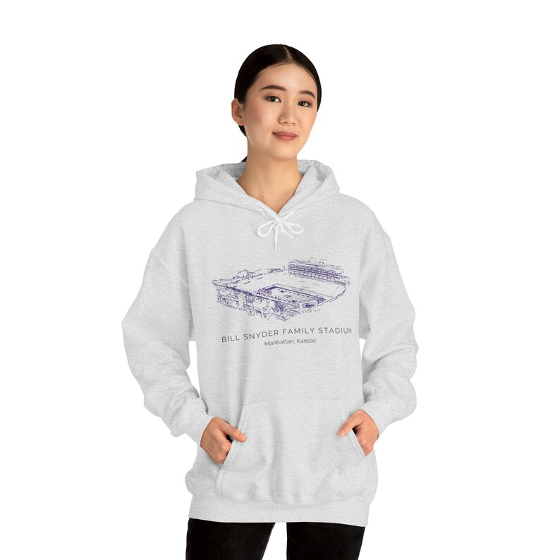 Kansas State Wildcat football, Unisex Heavy Blend™ Hooded Sweatshirt, Bill Snyder stadium, KSU stadium, EMAW image 5