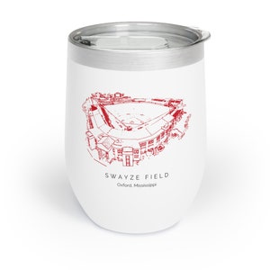 Ole Miss baseball, Personalized Chill Wine Tumbler, custom University of Mississippi Swayze Field drink tumbler, Hotty Toddy