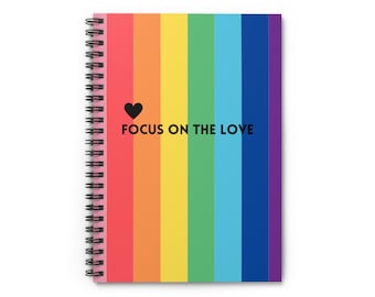 PRIDE Spiral Notebook, Ruled Line Journal