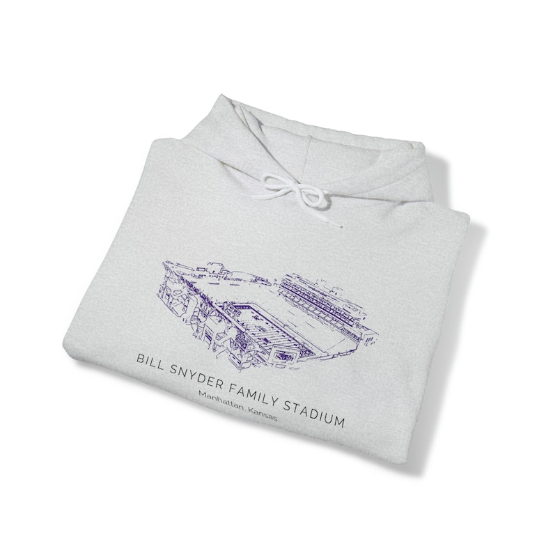 Kansas State Wildcat football, Unisex Heavy Blend™ Hooded Sweatshirt, Bill Snyder stadium, KSU stadium, EMAW image 4