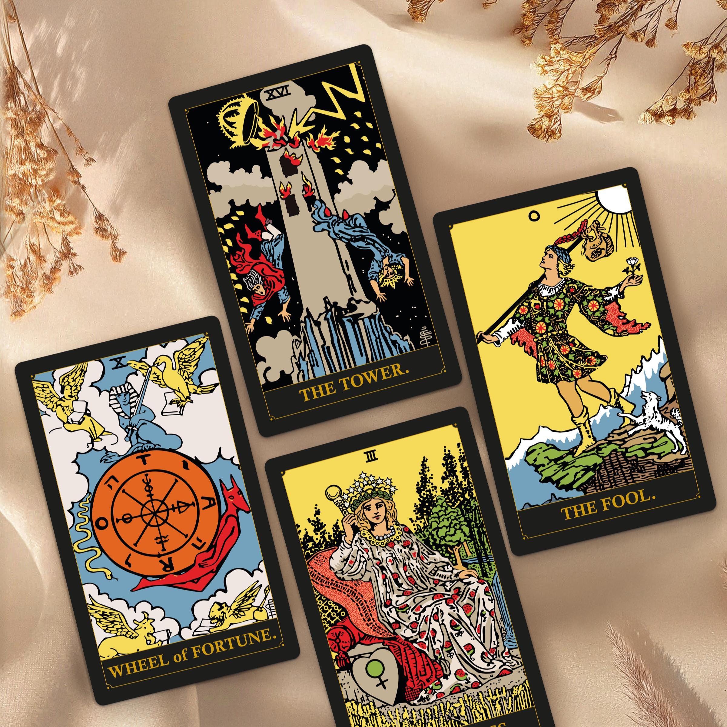 Full 78 Card Beginner Tarot Deck With Guidebook Unique Luxury