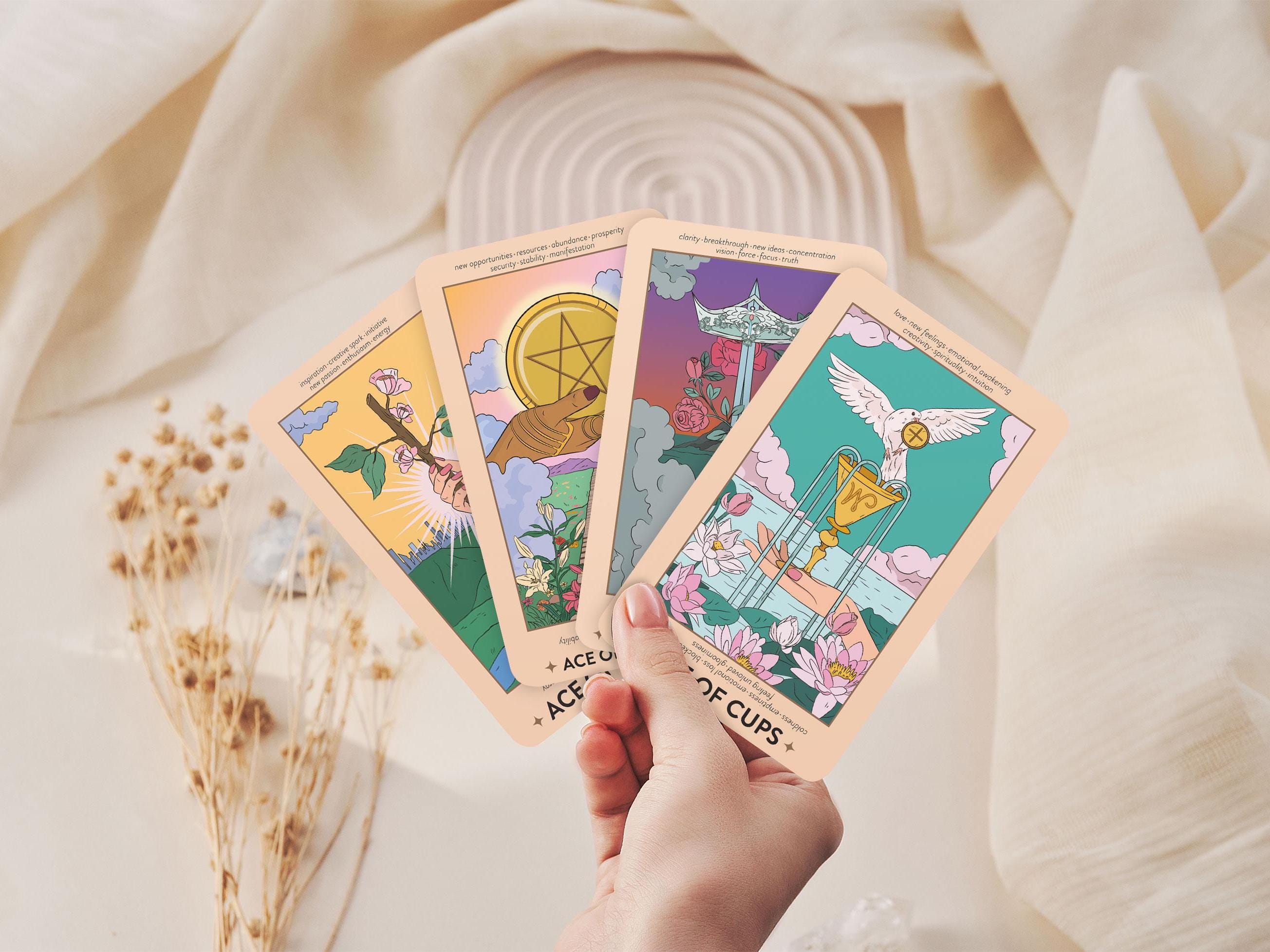 Complete 78 Card Beginner Tarot Deck With Guidebook Unique Luxury