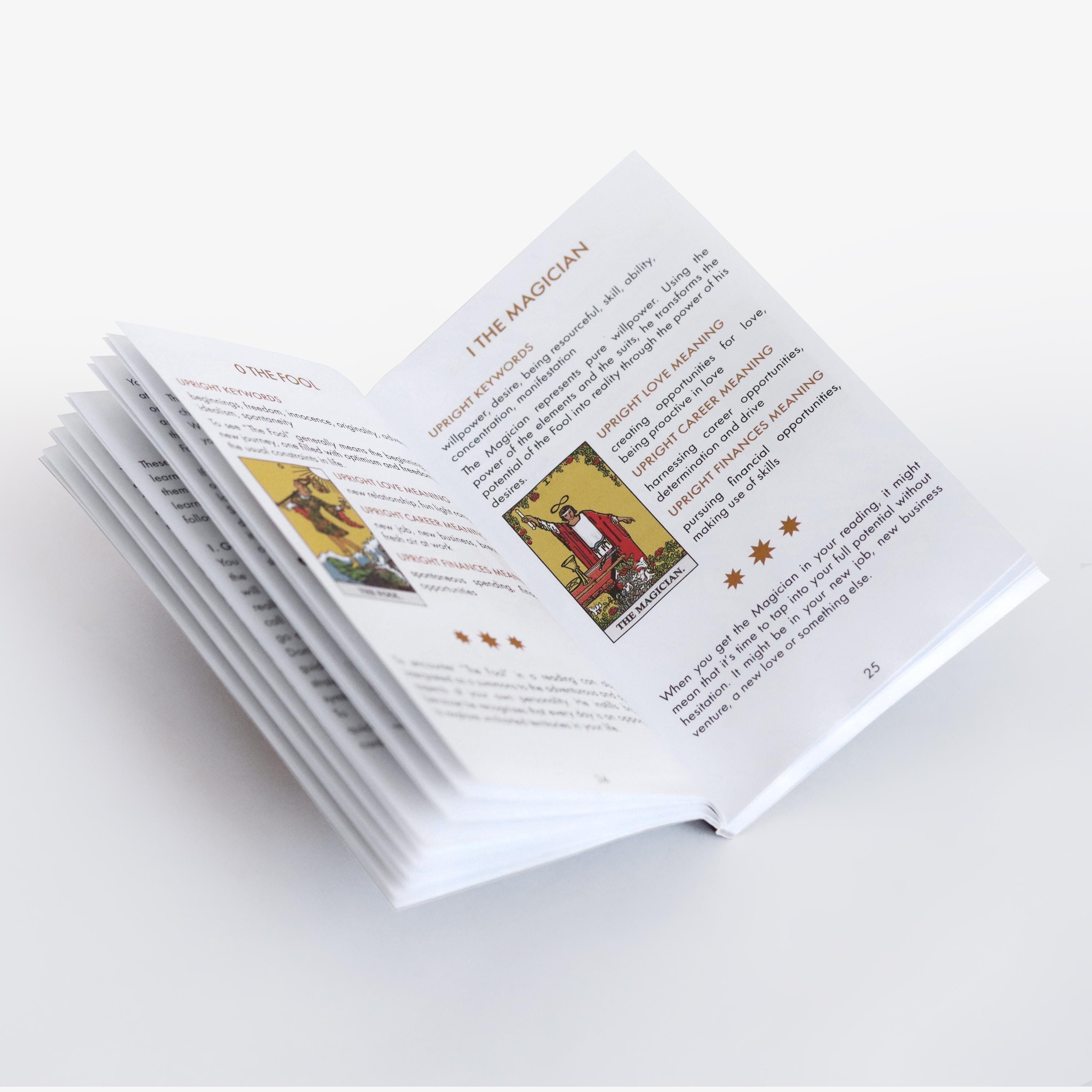 Full 78 Card Beginner Tarot Deck With Guidebook Unique Luxury