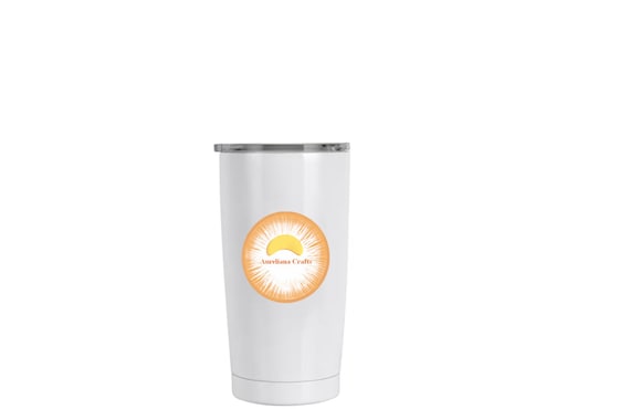 18.5oz. Stainless Steel Sublimation Tumbler by Make Market, White