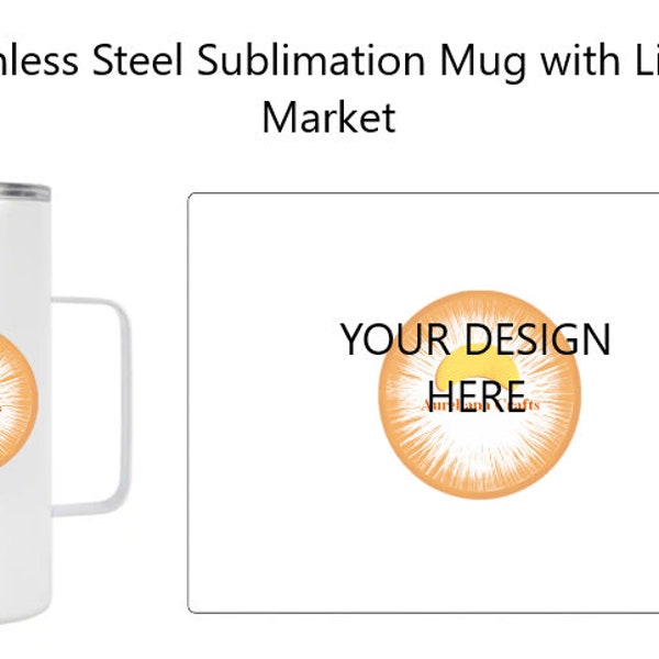 Michaels 20 oz. Stainless Steel Sublimation Mug by Make Market Template (Svg,Png,Jpg,Dxf,Pdf)(Cricut, Silhouette, Siser)