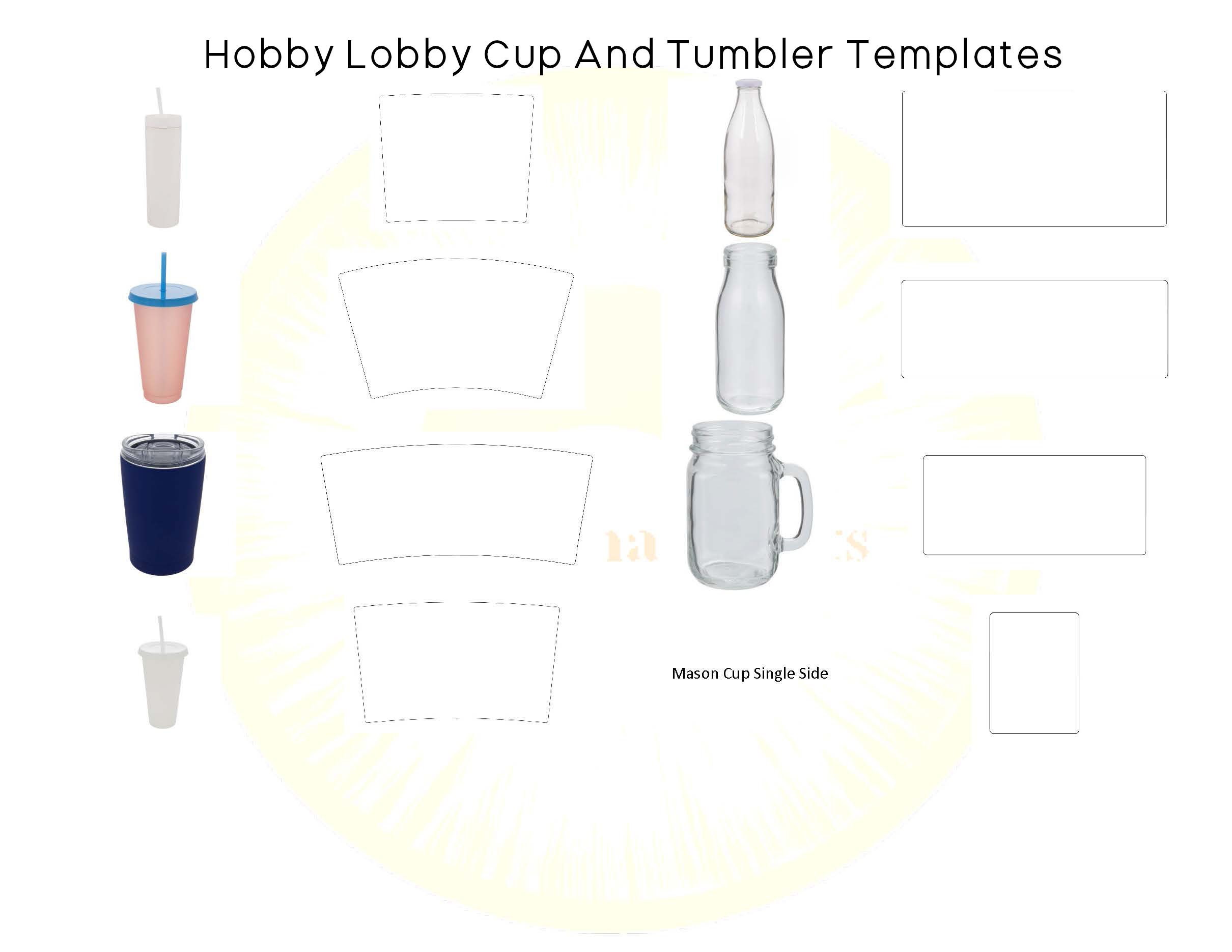 Hobby Lobby Sublimation Glass Mug Blanks- Pack of 4 Mugs