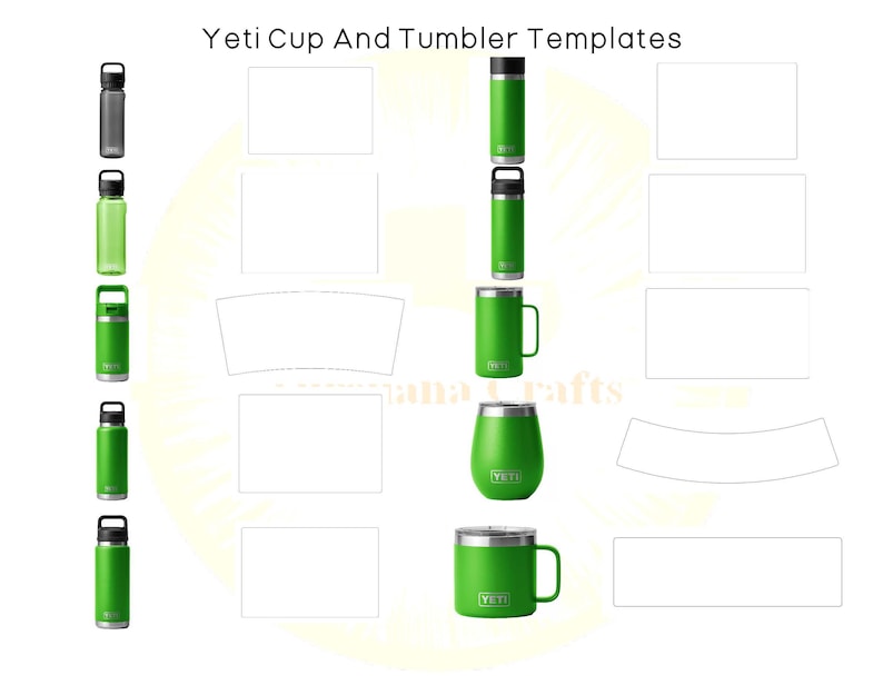 Yeti Cup Tumbler Template Collection Bundle svg,png,jpg,dxf,pdfcricut