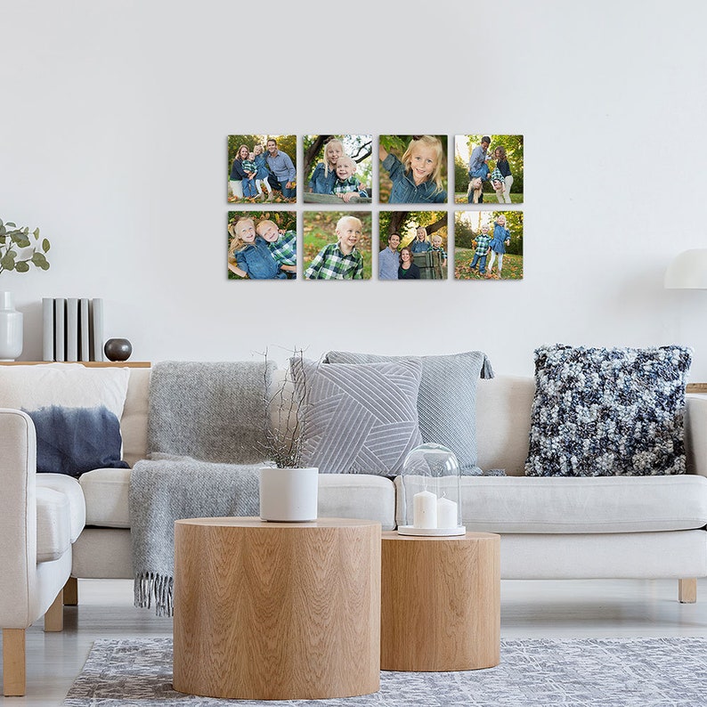 Hexagon Photo Wall Tiles Wall Art Photo Tiles Custom Photo Wall Art Personalized Gift Custom