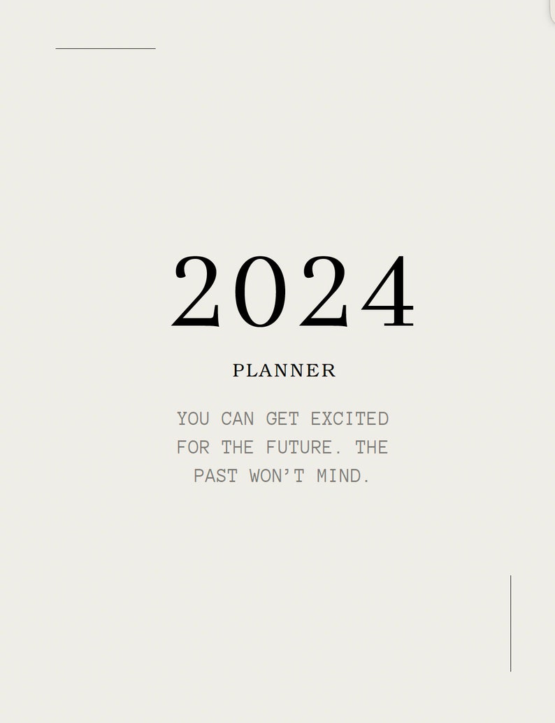 New Year's Planner 2024 Goals Planner Notes Monthly Plans Editable