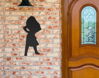 Moana silhouette  Metal Sign. Home decor - Indoor Outdoor Home gift House decor Kids room Baby Room Wall Art Childrens Room Child Decor