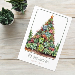 Sappige kerstboom - wenskaart voor vakantie