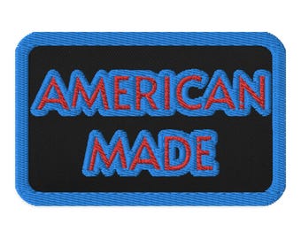 Fabricado nos EUA - Apliques bordados