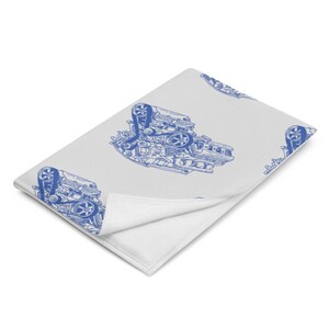 Hypoallergenic Throw Blanket - Blue Engines