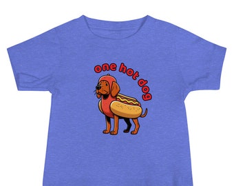 One Hot Dog - Funny Baby Jersey Short Sleeve Tee