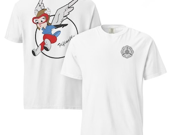 White Patriotic Fifinella Gremlin - Aviation History WWII - The Women Airforce Service Pilots - WASP - Unisex Comfort Colors Shirt