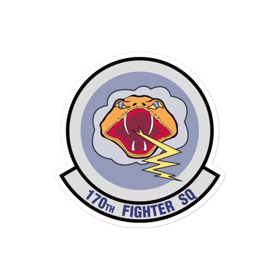 170th Fighter Squadron Cobra Emblem - Aviation History - Bubble-free ...