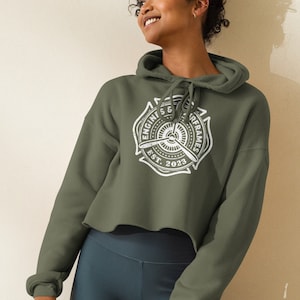 Engines & Airframes Logo Crop Hoodie