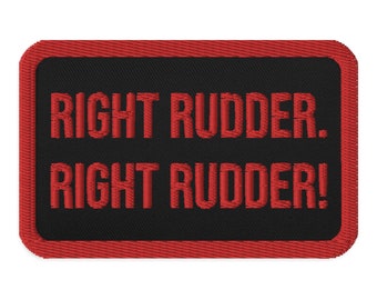 Right Rudder - Pilot - Flight Instructor - Embroidered patch