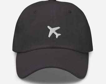 White Jet Airplane - Dad Hat