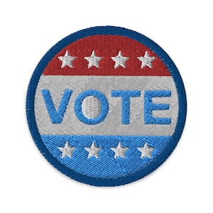 Vote - Your Vote Counts - USA Election - Embroidered Patch
