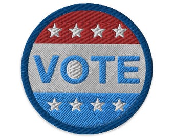 Vote - Your Vote Counts - USA Election - Embroidered Patch