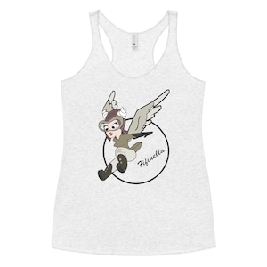 Fifinella - Women Airforce Service Pilots (WASP) - Camiseta sin mangas con espalda cruzada para mujer