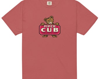 Piper Cub Bear - Unisex Garment-dyed heavyweight t-shirt