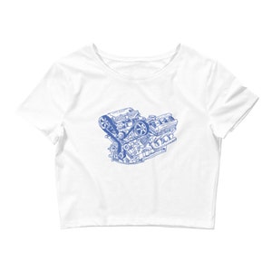 Blue Engine Women’s Crop Tee