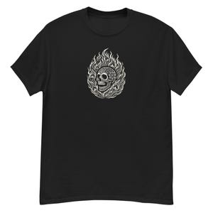 Flaming Skull -Unisex T-Shirt