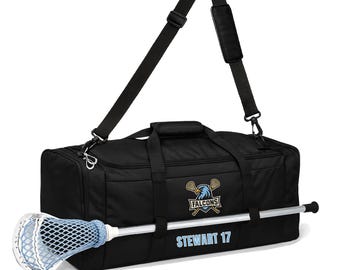 Custom Lacrosse Duffle Bag: Lax backpack with Stick Holders