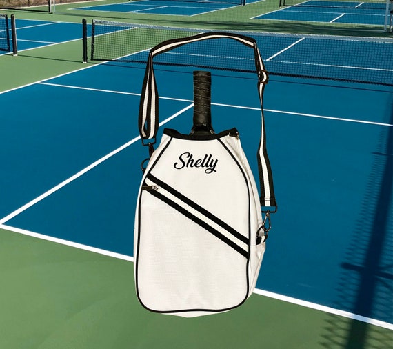 Custom Pickleball Paddle Sling Cover, White