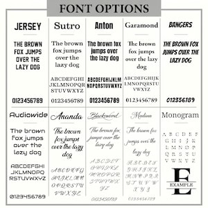 the font options for font options