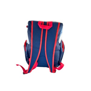 Personalized Sports Backpack, Custom Basketball Backpack, Gym Bag, Team Bag, Red White and Blue image 4