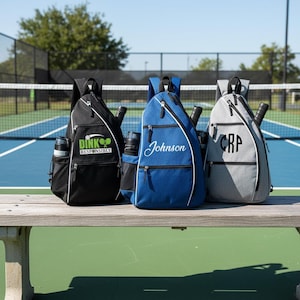 Personalized Pickleball Sling Bag: Custom Sports Backpack